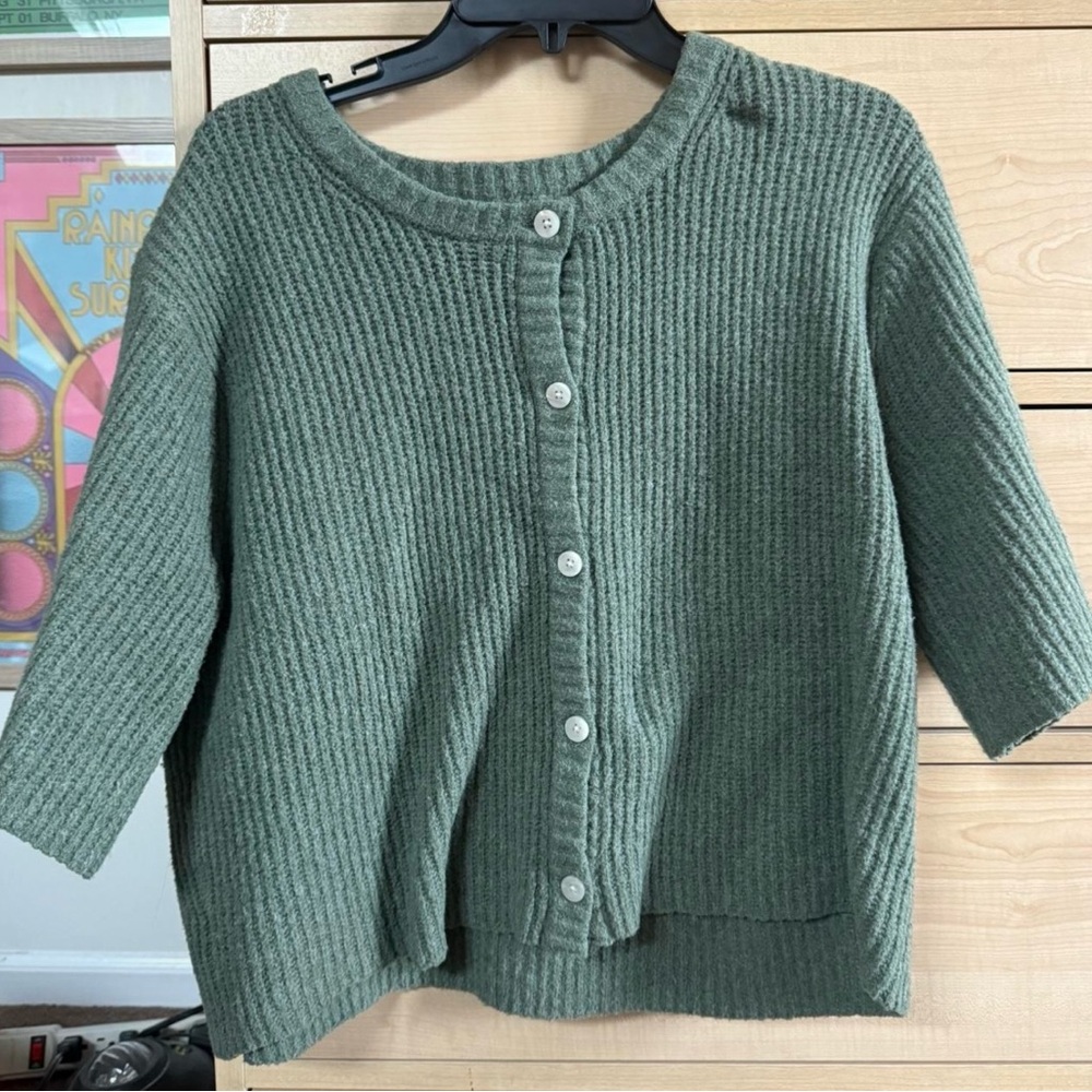 Aerie unREAL Short Sleeve Cardigan